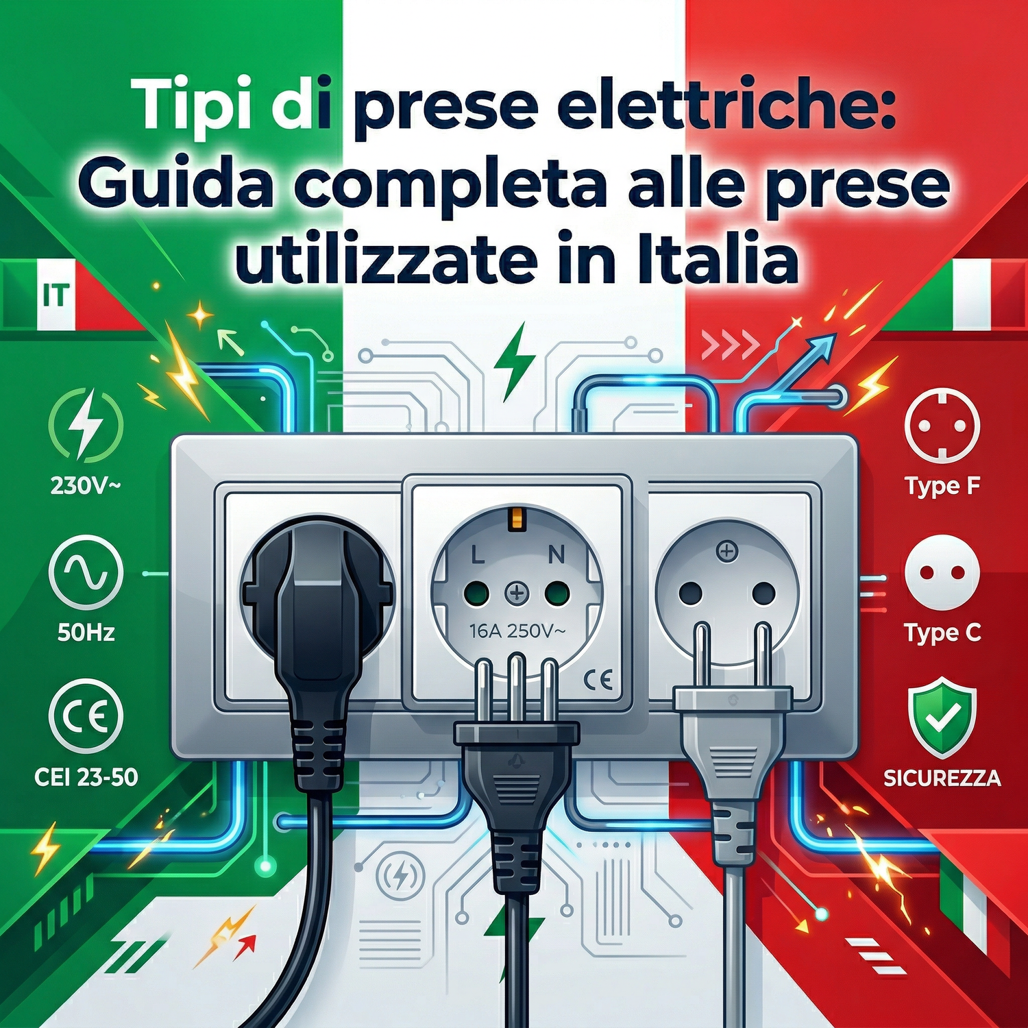 Tipi di prese elettriche: Guida completa alle prese utilizzate in Italia